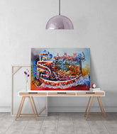 Allahumma Salli Allahumma Barik Dua v4 Oil Painting Reproduction Canvas Print Islamic Wall Art - Islamic Wall Art Store